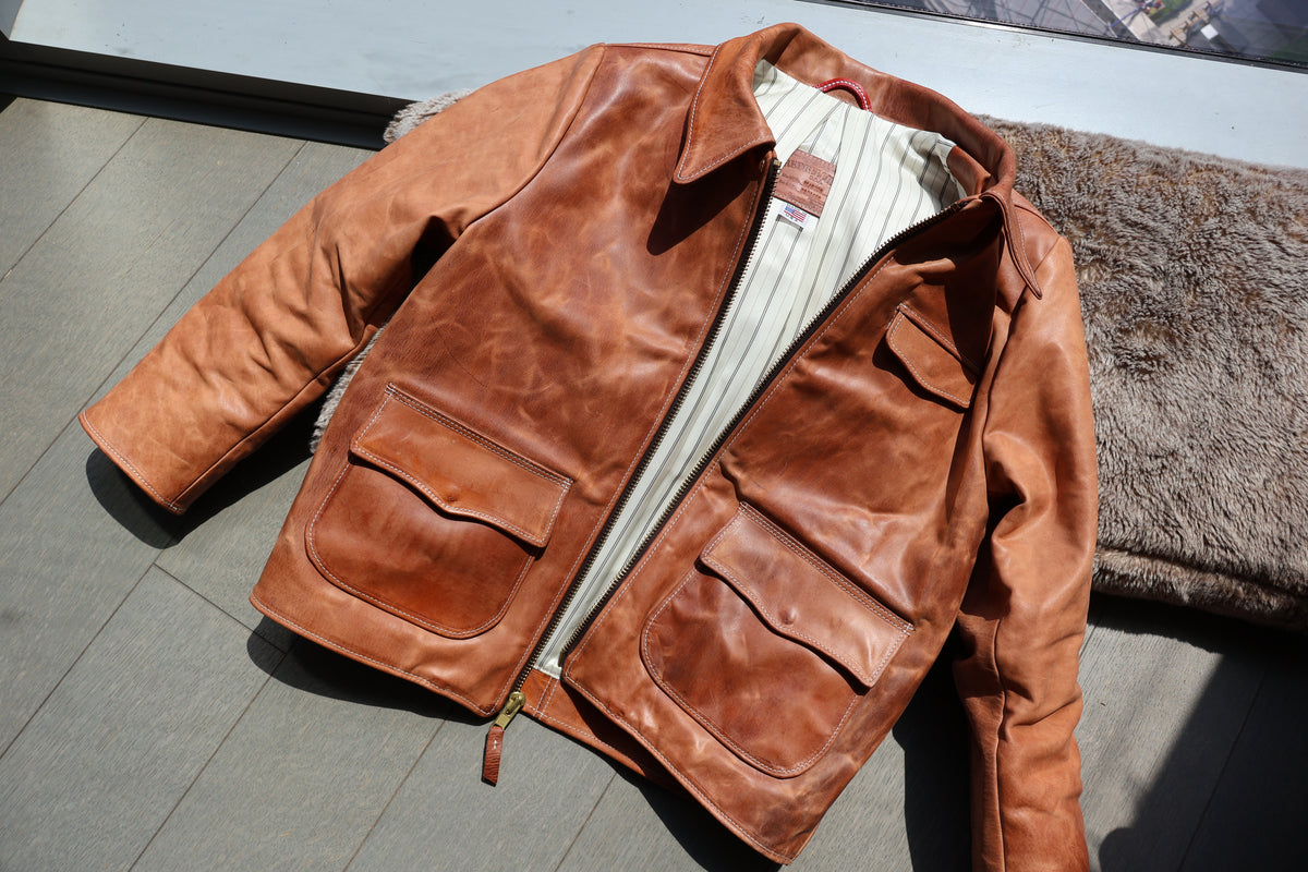
                  
                    Hermann Oak Old World Leather Jacket
                  
                