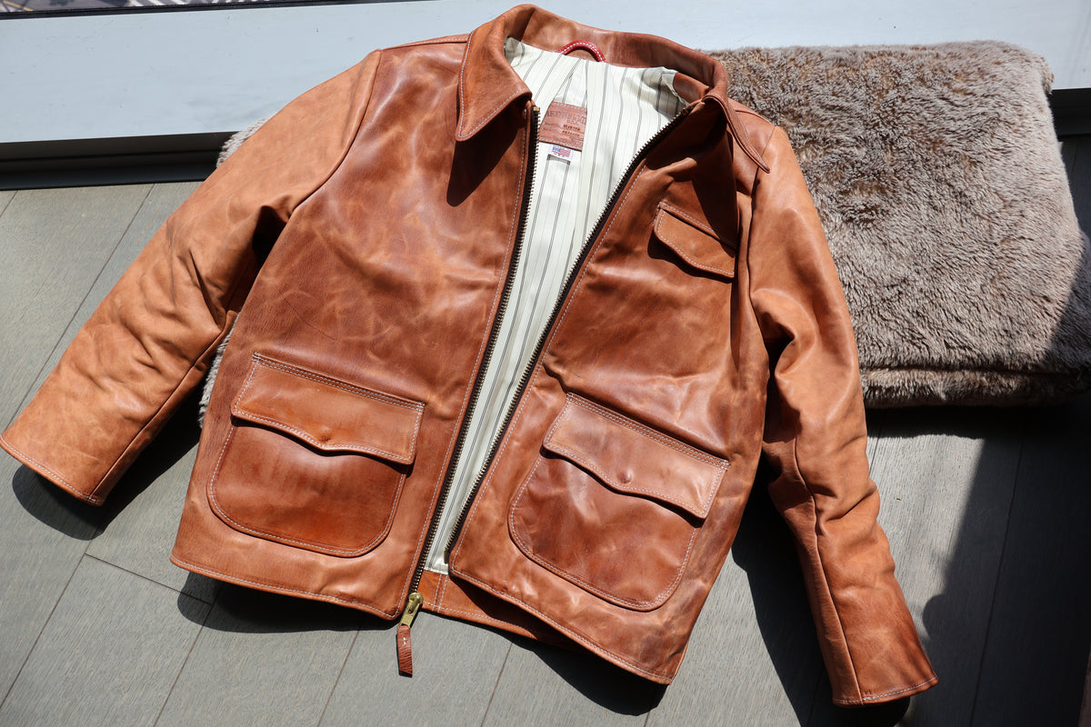 
                  
                    Hermann Oak Old World Leather Jacket
                  
                