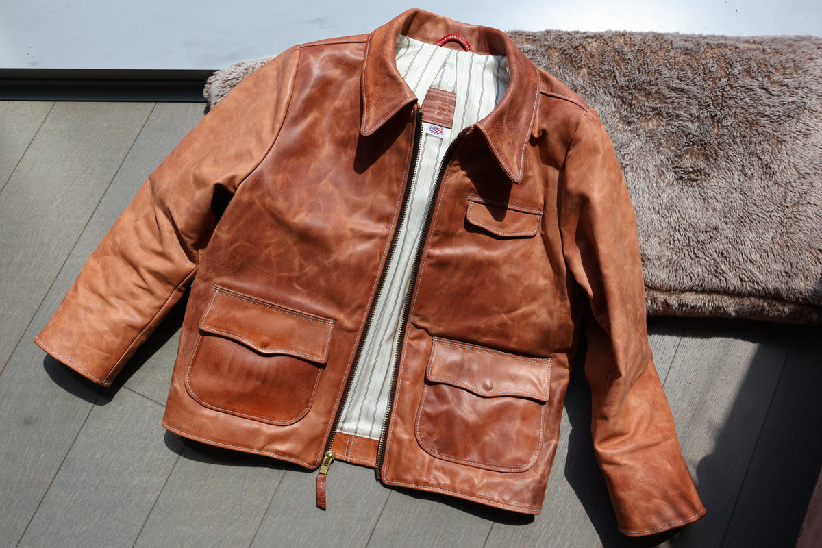 
                  
                    Hermann Oak Old World Leather Jacket
                  
                