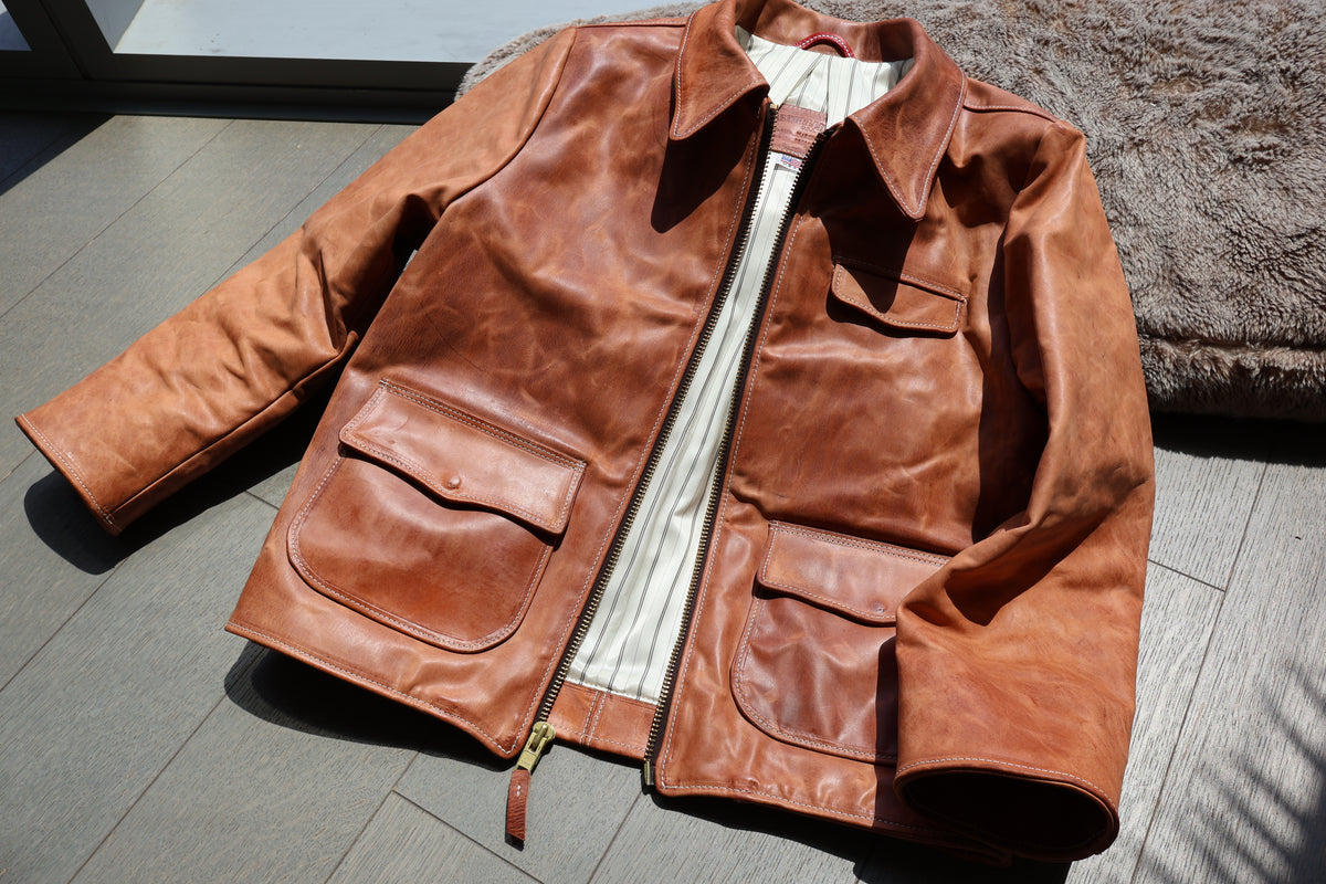 
                  
                    Hermann Oak Old World Leather Jacket
                  
                