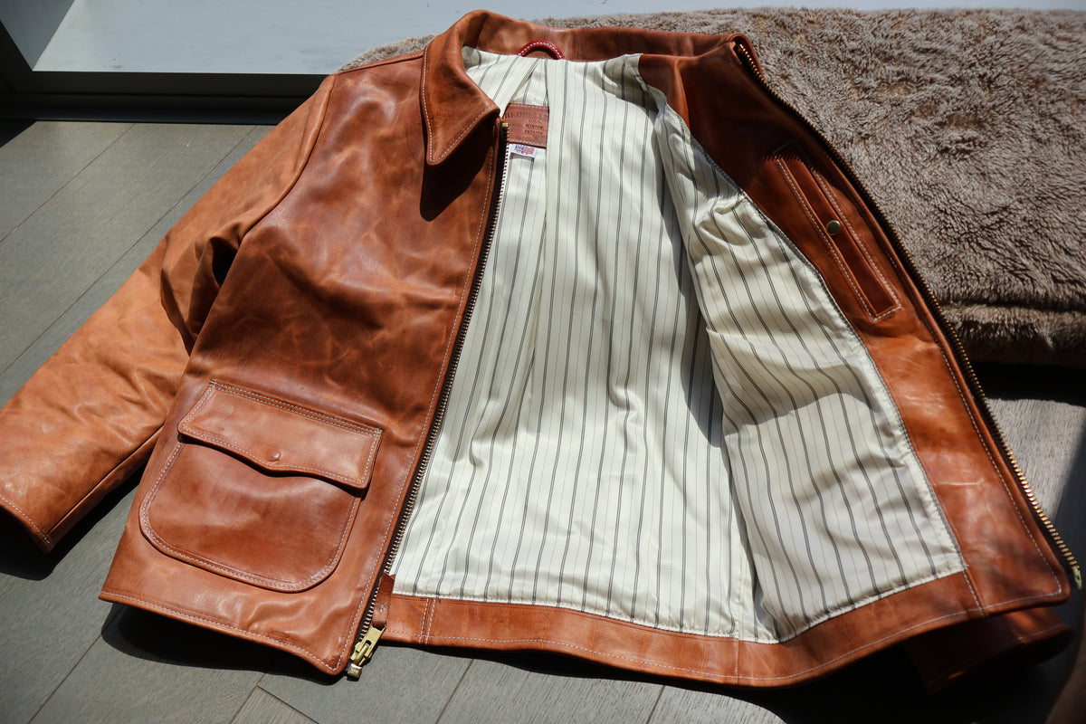 
                  
                    Hermann Oak Old World Leather Jacket
                  
                