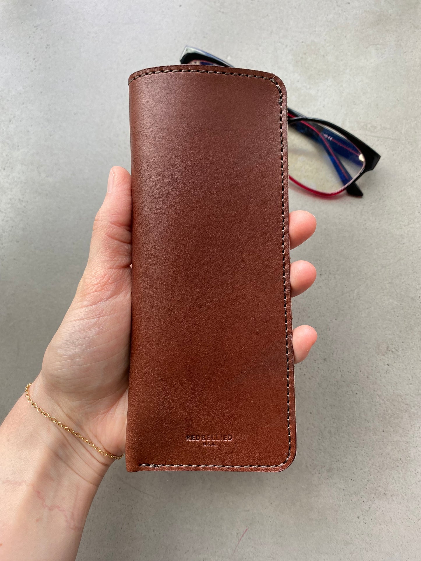 
                  
                    The Leather Eyeglass Case
                  
                