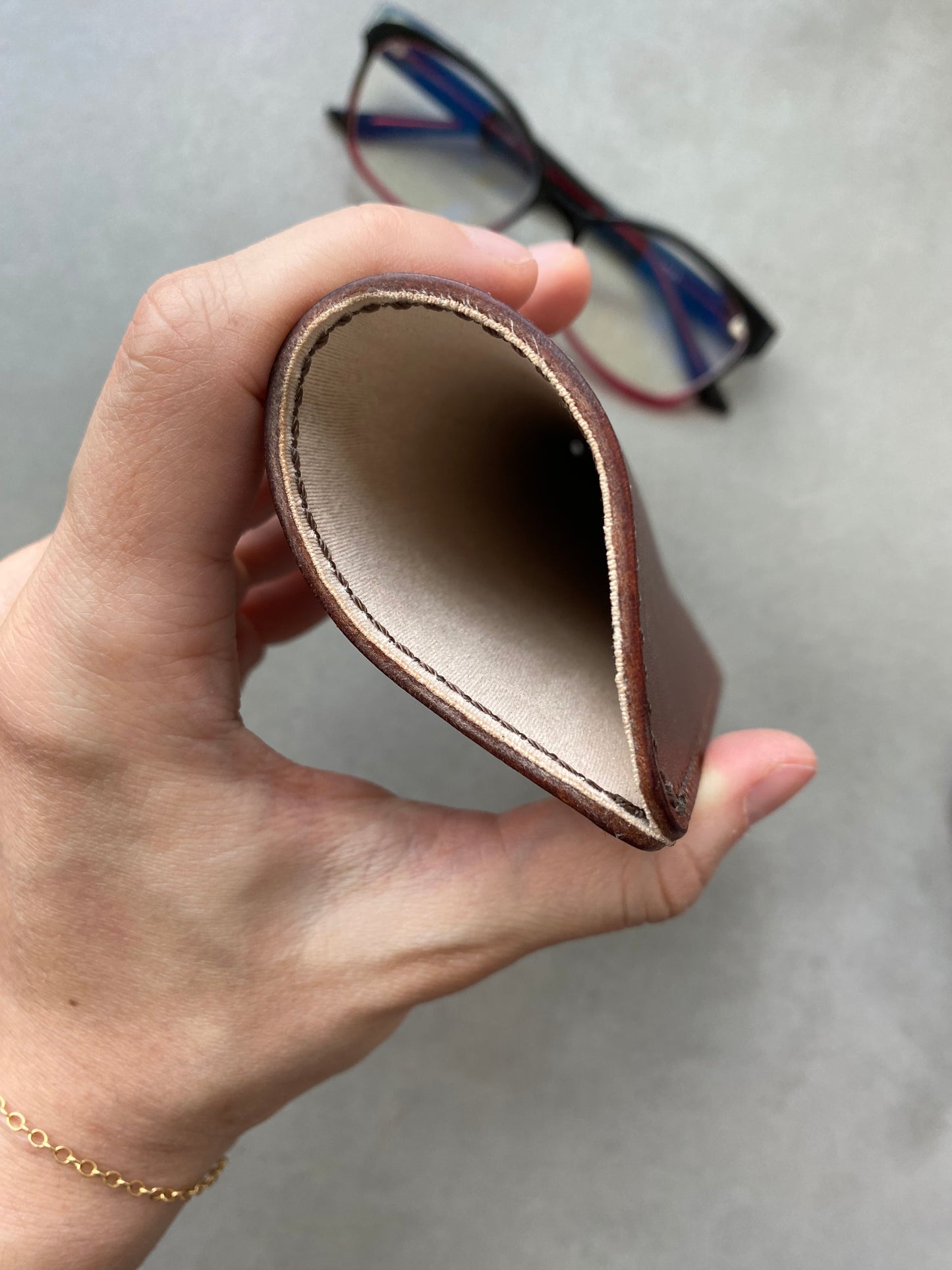 
                  
                    The Leather Eyeglass Case
                  
                