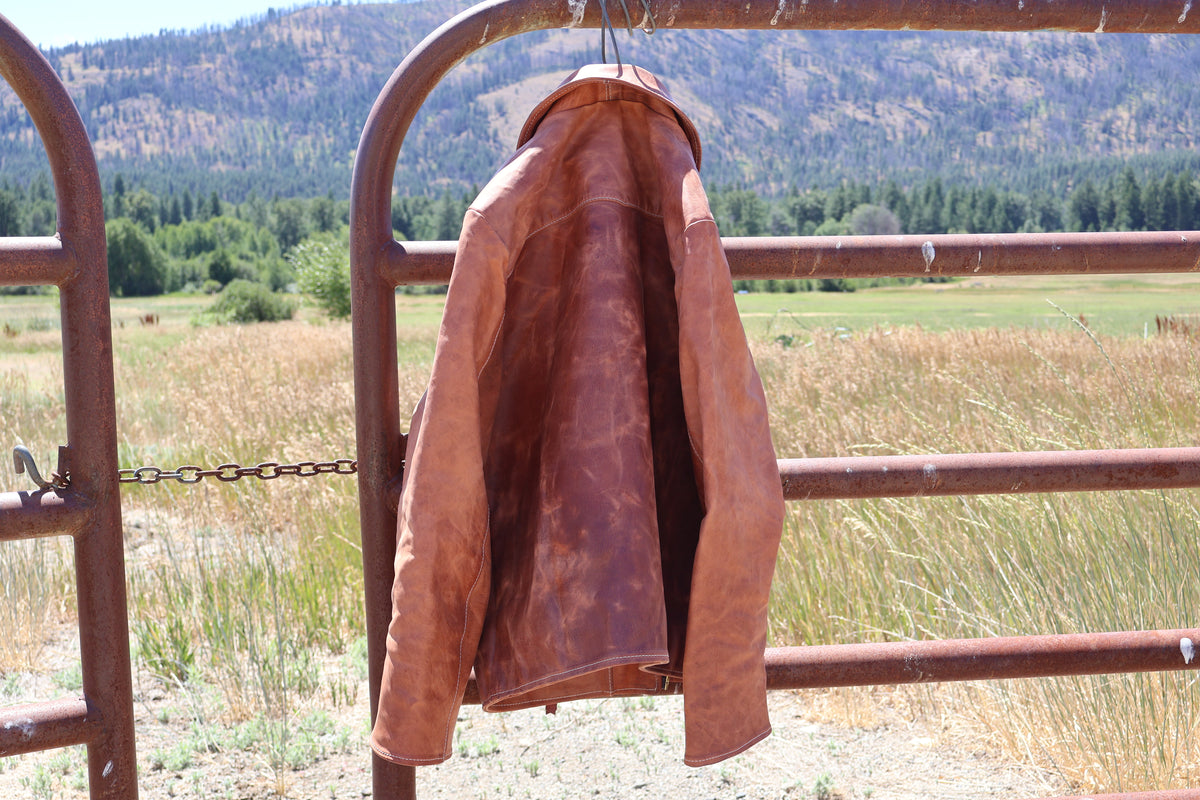 
                  
                    Hermann Oak Old World Leather Jacket
                  
                