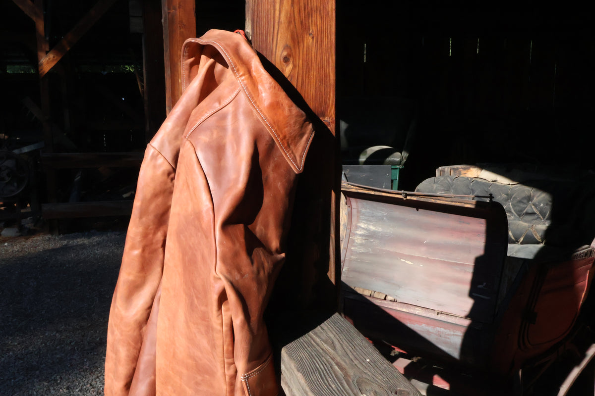 
                  
                    Hermann Oak Old World Leather Jacket
                  
                