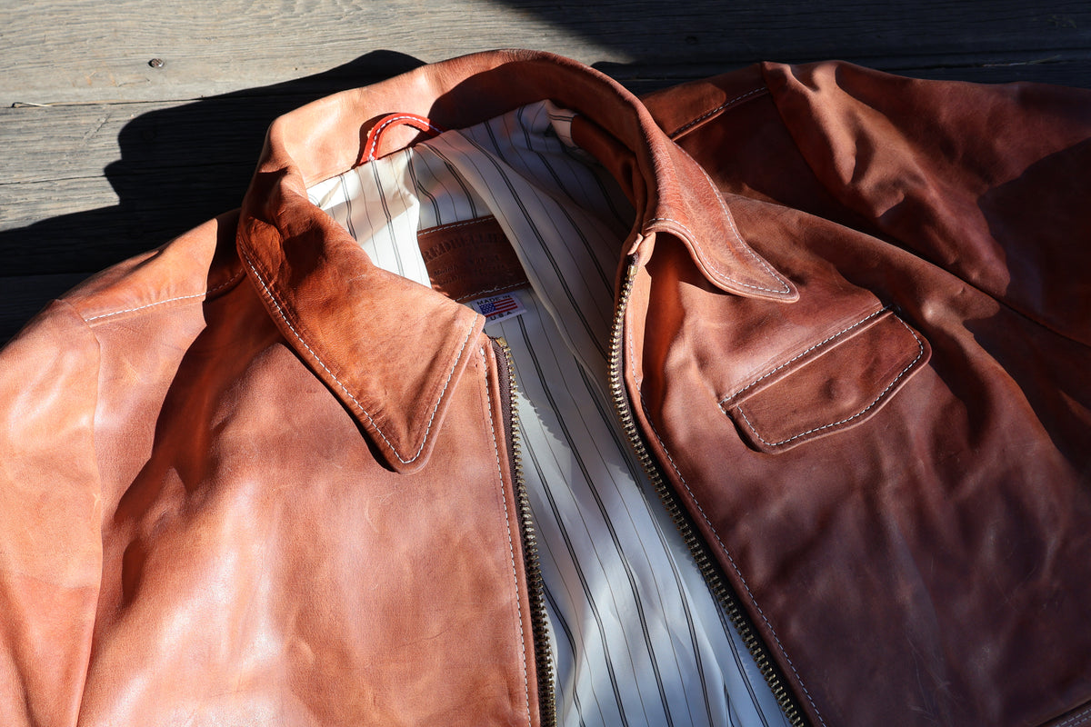 
                  
                    Hermann Oak Old World Leather Jacket
                  
                