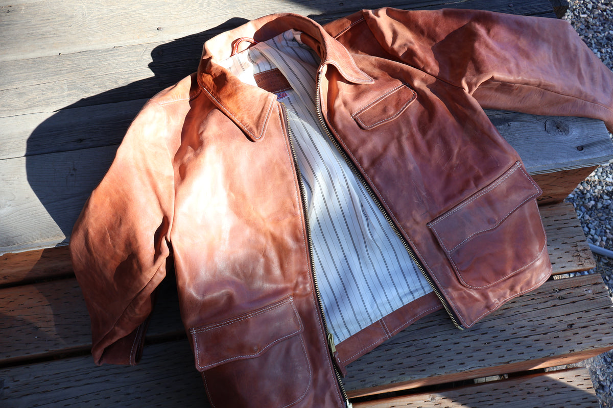 
                  
                    Hermann Oak Old World Leather Jacket
                  
                