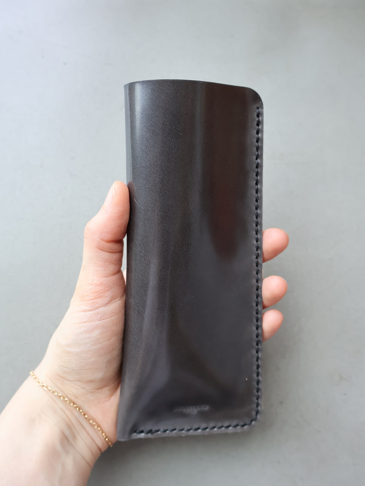 
                  
                    The Cordovan Eyeglass Case - Grey
                  
                
